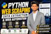 build python scrapers for data extraction, automation, and lead generation