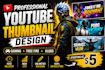 design a professional youtube thumbnail