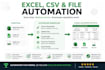 automate your excel CSV or file processing tasks