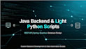 build java backend and light python scripts