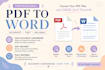 manually convert PDF to word or excel and format documents
