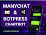 build a manychat or botpress ai chatbot