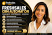 setup freshsales crm automation pipeline setup email sequences integration