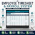 create automated employee timesheet, attendance and payroll tracker in excel