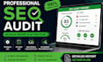 perform a complete website SEO audit and technical analysis