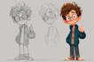 design cute cartoon characters