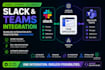 integrate slack and microsoft teams into your application