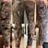 create a tattoo design for leg sleeve