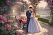 make romantic disney style couple portrait