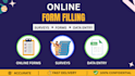 fill online forms, surveys and do data entry tasks