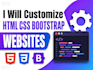 customize responsive HTML CSS bootstrap website