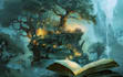 draw fantasy book cover, illustration