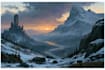 create fantasy landscape illustrations and enviroment art