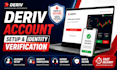 help with deriv account setup and identity verification