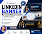 design a professional linkedin banner and profile cover