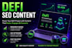 write defi SEO content