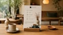 design a premium cafe and restaurant menu