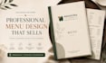 design a premium cafe and restaurant menu