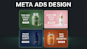 design high converting static ads for meta