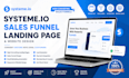 systeme io sales funnel landing page and website
