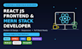 do your react js frontend developer and mern stack developer