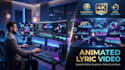 create a cinematic animated lyric video with custom motion graphics