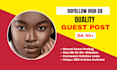 do 20 guest post, 90 high da website dofollow, us uk france german guest posts