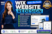 redesign wix website, revamp, update, and create a modern wix website