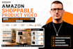 amazon shoppable product video with clickable hotspots for ecommerce design