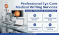 write professional optometry and ophthalmology medical content