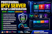 setup iptv server, xuione, xtreamui, server setup configuration, admin panei,epg