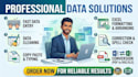 do data entry, data cleaning, data formating, copypaste, manage lists on excel