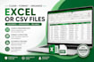 clean, format and organize excel or CSV files