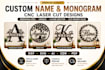 create custom cnc name signs and monograms