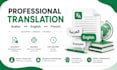 translate PDF documents professionally