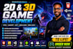 develop 2d 3d HTML5 browser games in javascript unity and unreal
