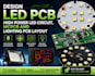 design led pcb, high power led circuit, mcpcb and lighting pcb layout