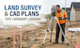 topographic boundary survey drainage layout grading plan cad site drawings