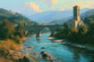 landscape oil painting art