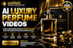 create luxurious perfume promo video with ai