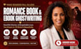 write romance book and ebook, book and ebook ghost book writing