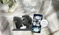 create a modern digital wedding invitation website with rsvp
