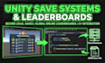 setup global leaderboards and save systems in your unity game