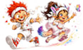 hand draw childrens book characters with expression sheets