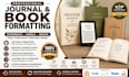 do journal design, book formatting, KDP book formatting and layout
