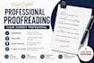 proofread and edit your documents for error free english