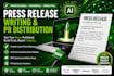 write product launch press release, ai tech innovation PR and PR distribution