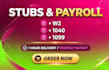 calculate your payroll stubs, w2 and 1040 urgent
