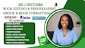 do book formatting, kindle ebook formatting, and paperback formatting