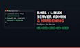 administer and harden your rhel linux server